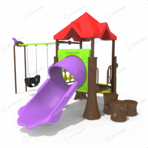 Mangrullo Kinder con Techo y Troncos