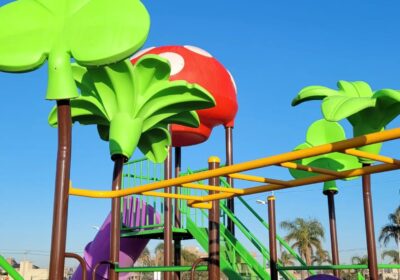 Mangrullo infantil fabricado por Green Juegos en Argentina