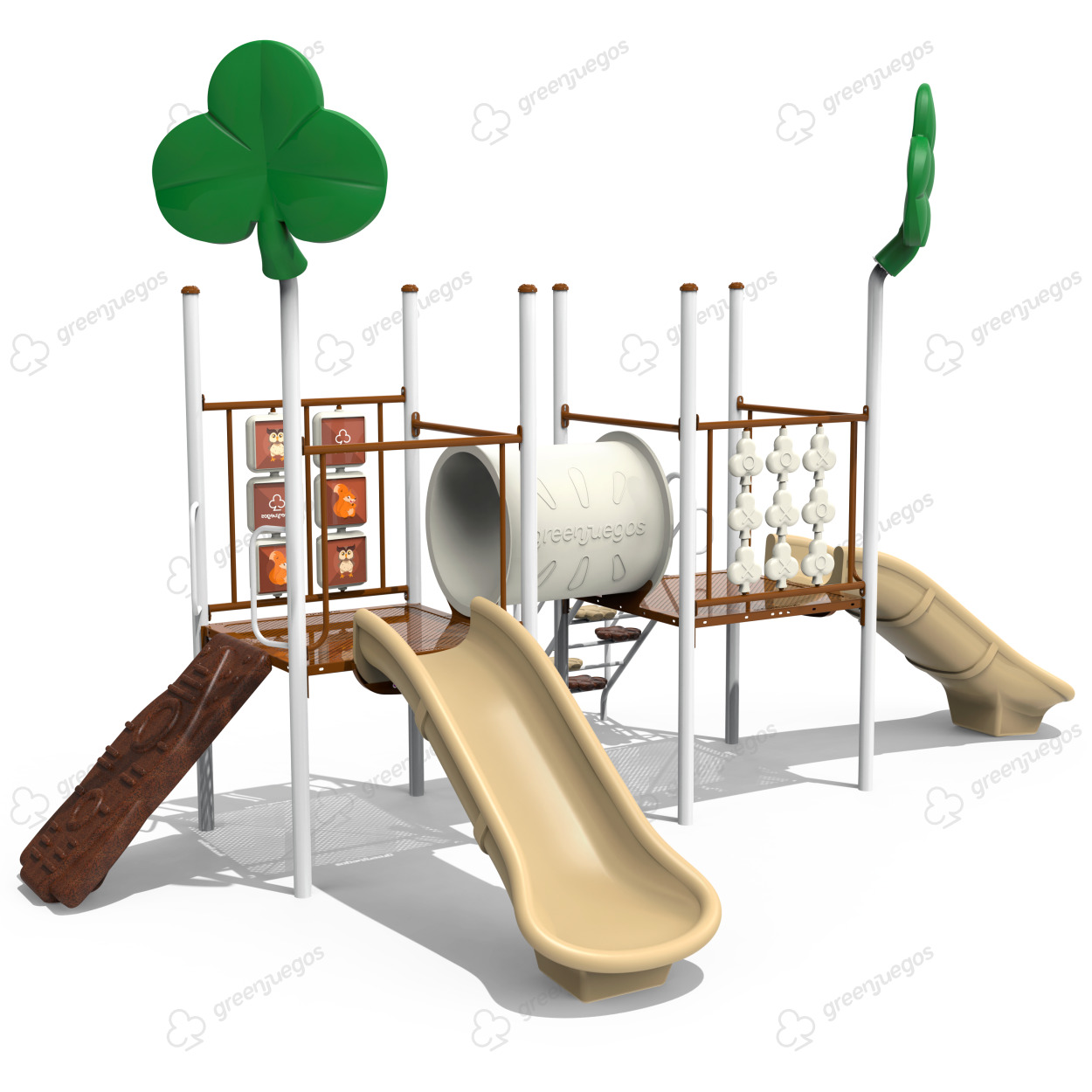 fabricacion de juegos infantiles en green juegos con mangrullos modernos, seguros y coloridos para escuelas, clubes y espacios publicos.